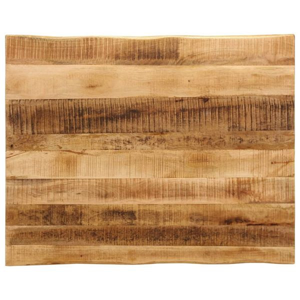 vidaXL Tischplatte mit Baumkante 90x80x2,5 cm Raues Mango Massivholz, 370675