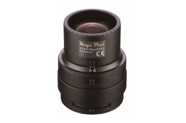 Tamron F1,5/4-13mm Megapixel-Objektiv speziell für 1/1,8" Sensoren, C-Mount, P-Iris, M118VP413IR