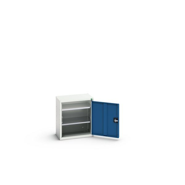 bott verso Economy Schrank, mit 2 Fachböden, BxTxH: 525 x 350 x 600 mm, Lichtgrau / Enzianblau, 16929002.11