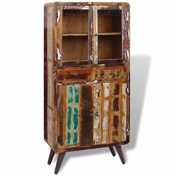 vidaXL Küchenschrank Massives Altholz 90x40x190 cm, 243344