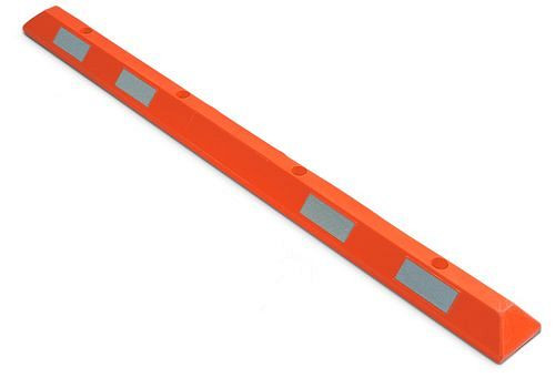 DENIOS Parkplatzbegrenzung "Parkstopp" PS 18 aus Polyethylen (PE), B 1800 mm, rot, 164284