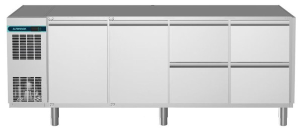 ALPENINOX Kühltisch, 4 Abteile CLM 650 4-7031, für GN 1/1, steckerfertig, Umluftkühlung, 402721171