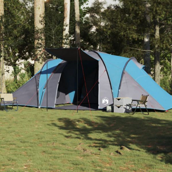 vidaXL Kuppel-Familienzelt 6 Personen Blau Wasserdicht, 4009387