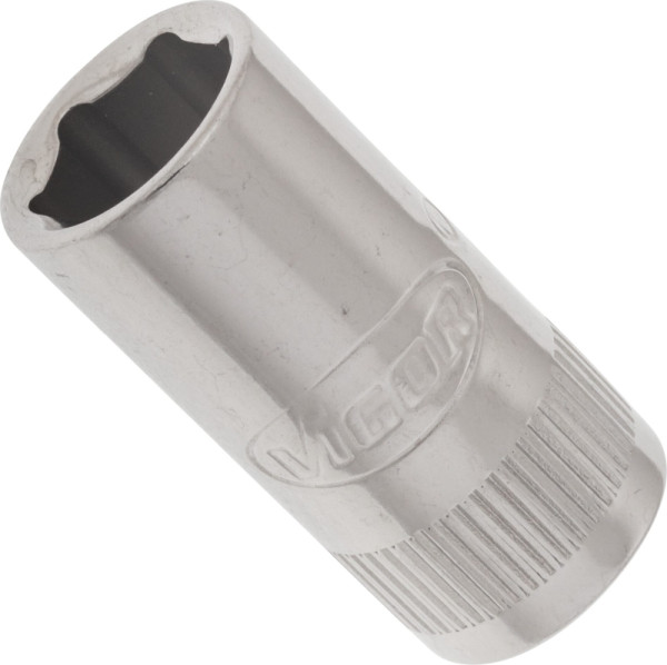 VIGOR Steckschlüsseleinsatz, Vierkant hohl 6,3 mm (1/4 Zoll), Außen-Sechskant Profil, 8 mm, V2420N