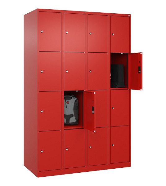 C+P Schließfachschrank Evolo PLUS, 16 Fächer, 1850x1200x500mm, 3020/3020, 049000-404 S10025