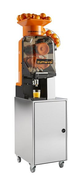 ZUMOVAL Orangensaftpresse MINIMATIC in orange- Standgerät mit Edelstahlzapfhahn und Unterschrank, ZV-12021-orange-Stand