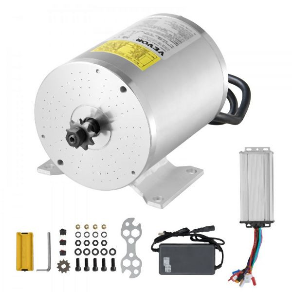VEVOR 1800W Bürstenloser Gleichstrommotor-Bausatz 48V 4500U/min mit Controller, ZLWSDJTJ1800ZH5ULV2