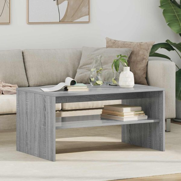 vidaXL Couchtisch Graues Sonoma 80 x 50 x 40 cm Holzwerkstoff, 8000281