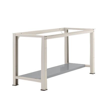 Manuflex Zwischenboden für PROFI Standard Einzelwerkbänke BxT 1500 x 700 mm, BxTxH = 1438 x 370 x 50 mm, Alusilber, ZB3602.9006