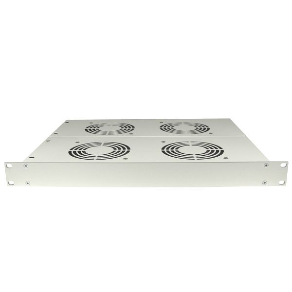 ELMEKO 19"-Einschublüfter LET 4 24V DC, mit Filtermatte P115/350S (G3), 4 Lüfter zweireihig, 1 HE, 10 ET4 500