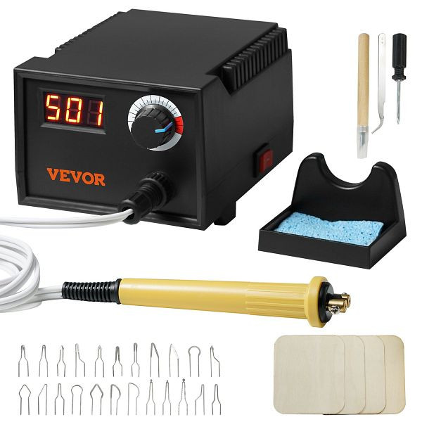 VEVOR Professionelles Holzbrenner Werkzeug Brandmalerei, Brandmalerei-Set Holzbrennwerkzeug Digital Display, GYLHJDDKSXXJA9HXLV2