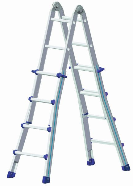 BAVARIA Teleskopleiter 985S, Sprossenanzahl: 4x5, Länge: 2,96-5,2 m, 98520004