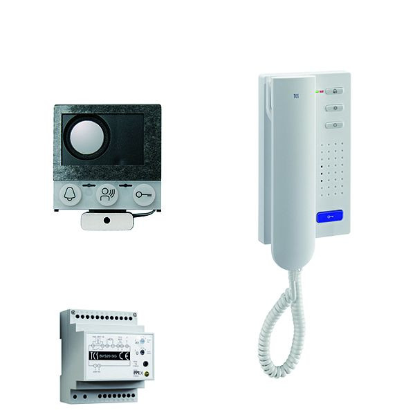 TCS audio:pack Einbau für 1 Wohneinheit, mit Einbaulautsprecher ASI12000 + 1x Türtelefon ISH3030 + Steuergerät BVS20, PAIH010/004