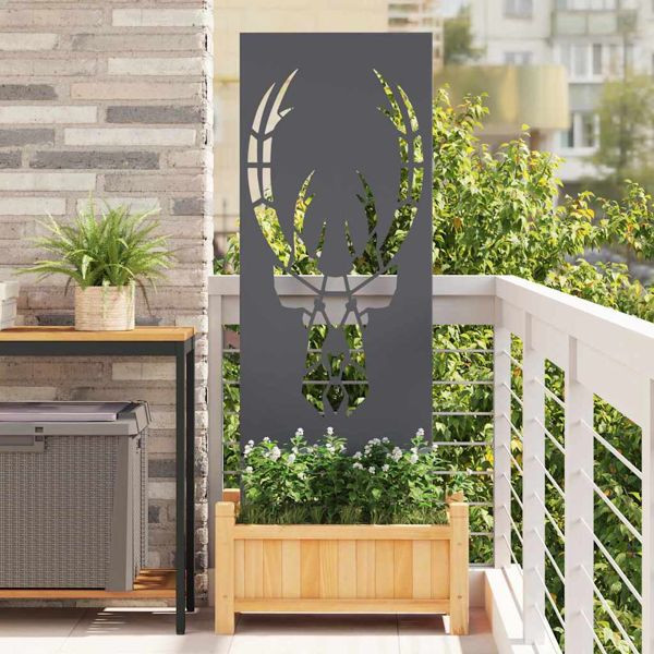 vidaXL Garten Sichtschutz-Leinwand Tiermuster Anthrazit 50 x 140 cm, 876331
