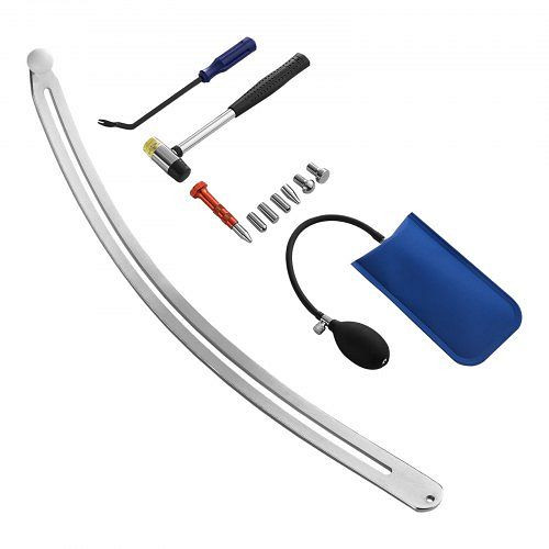 VEVOR Dellenzieher Set für Autokotflügelschäden, inkl. gebogene Stange, Gummihammer, Airbag, abnehmbare Reparaturstifte, CSLBGJDJT12J5FC5E001V0
