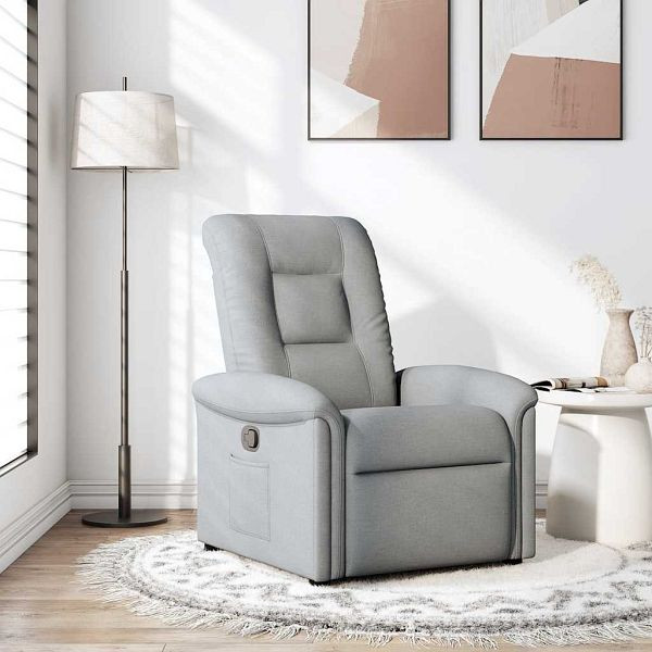 vidaXL Relaxsessel Hellgrau Stoff, 4015616, 8721158336224