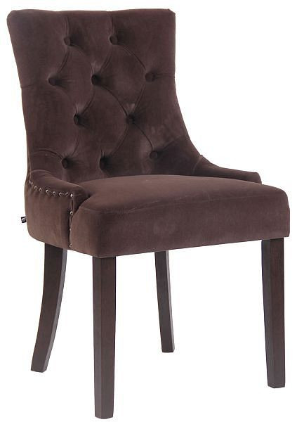 CLP Esszimmerstuhl Aberdeen Samt antik, braun, 314121