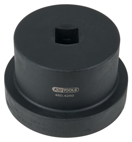 KS Tools 1" Achsmuttern-Schlüssel mit Führungsbund, 12-kant, 110 mm, 460.4250