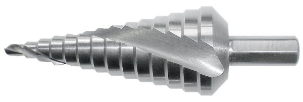 Kraftwerk Mehrstufenbohrer HSS-E Co5 4-12 mm, Durchmesser: 4-5-6-7-8-9-10-11-12 mm, 18010