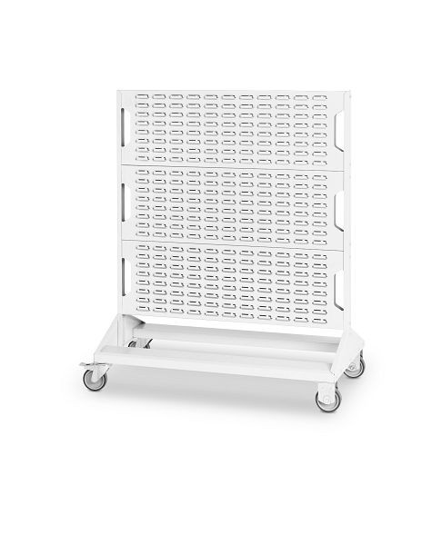 bott perfo Rack mobil mit 6 Schlitzplatten BxTxH: 1000 x 550 x 1250 mm, RAL 7035, 16917170.16V