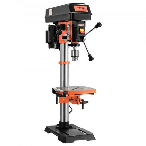 VEVOR 304mm Tischbohrmaschine Säulenbohrmaschine Standbohrmaschine 440-2580U/min, TSZCBS50A12MIPNMTV2