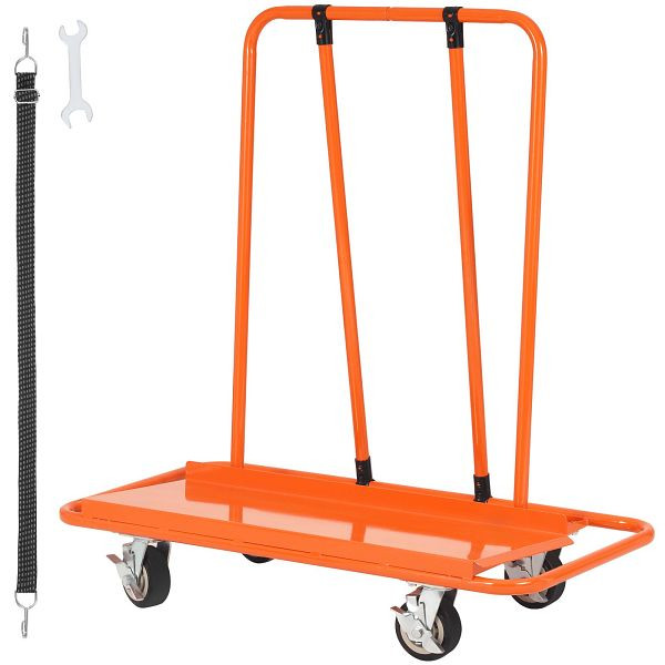 VEVOR Trockenbauwagen, 3000 Pfund schwerer Paneelwagen mit 45,28" x 21,8" Deck und 5" Schwenkrädern, BLTCDGS000008IV4SV0