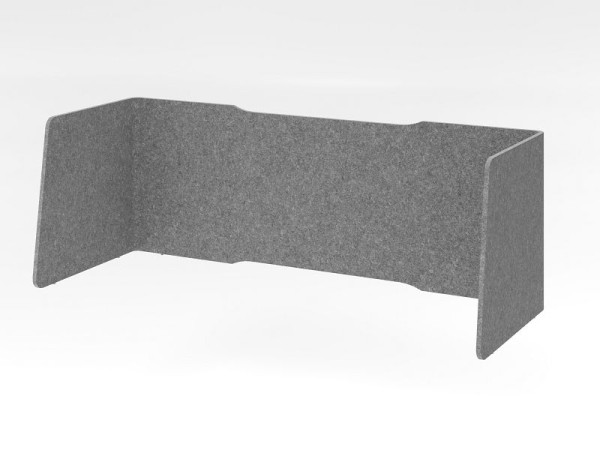 Hammerbacher Akustik-Einhausung, 3-seitig, gefaltet, 174x65 cm, VARE6018/5