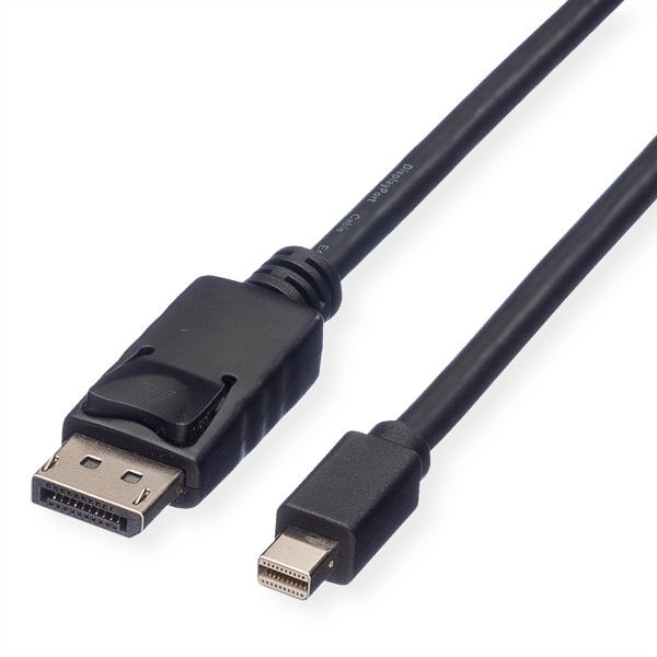 ROLINE DisplayPort Kabel, DP ST - Mini DP ST, schwarz, 1 m, 11.04.5634