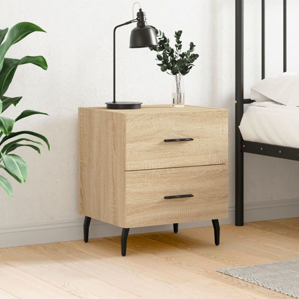 vidaXL Nachttisch Sonoma-Eiche 40x35x47,5 cm Holzwerkstoff, 827346