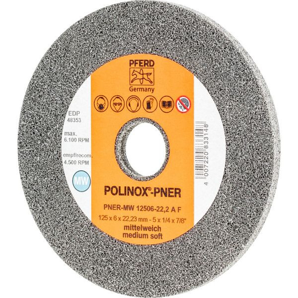 Pferd POLINOX-Kompaktschleifrad PNER-MW 12506-22,2 A F, VE: 5 Stück, 44691453