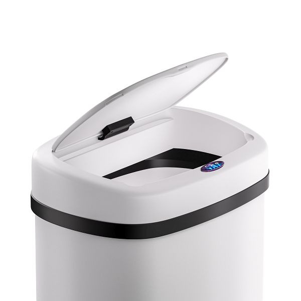 monzana Sensor Mülleimer Edelstahl Weiß 50L, 109905