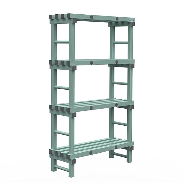 REA Euro-Regal 1000x400x1750mm, 4 Ständer mit 450mm Abstand, 308.140