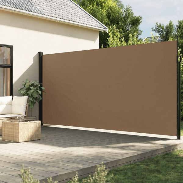 vidaXL Seitenmarkise Ausziehbar Taupe 220x300 cm, 4004379