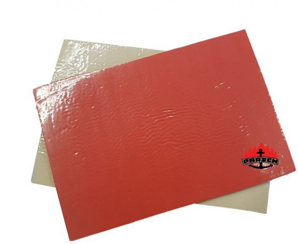 Parsch Flickplatte Rot-Weiss Rohgummi-Platten, Farbe: Rot-Weiss, 4330