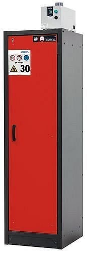 asecos Gefahrstoffschrank Basis-Line 30-63R, 565 mm, 3 Einlegeböden, Tür rot (rechts), 3100706630076