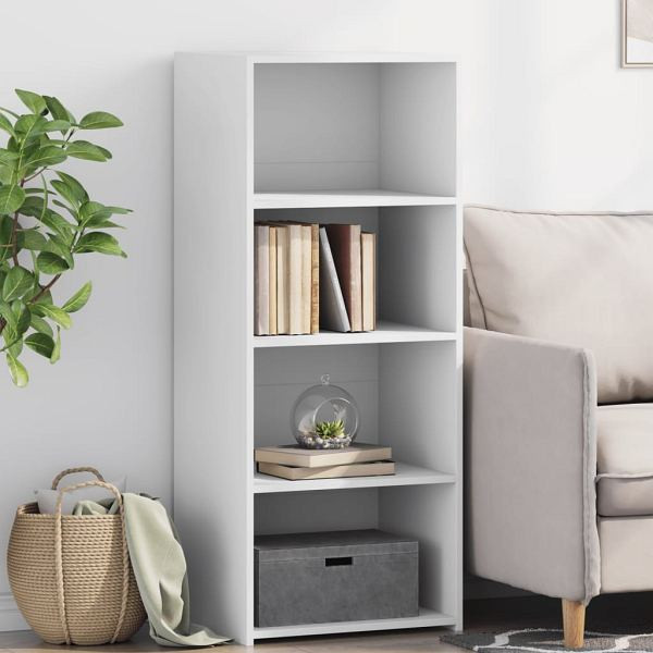 vidaXL Highboard Weiß 50x41x124 cm Holzwerkstoff, 846397