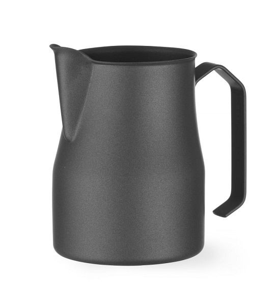 Hendi Milchkännchen mit V-förmigem Ausguss, mattschwarz, 451045