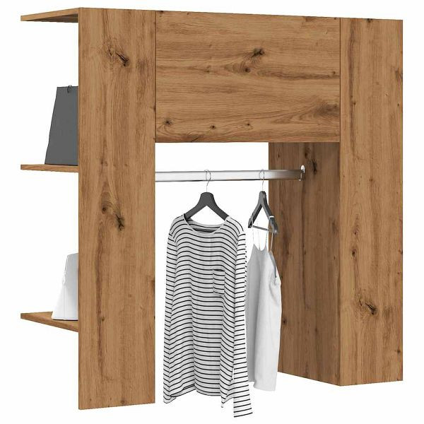 vidaXL Flurschrank Artisan-Eiche 97,5x37x99 cm Holzwerkstoff, 857038