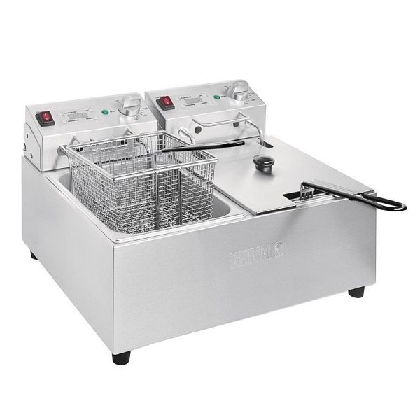 Buffalo Doppelfritteuse mit Timrt 2 x 5L, 2x 2,8 kW, FC259