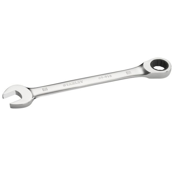 Stanley Flacher Ringmaulschlüssel mit Ratsche 18 mm, 72 Zähne, 5° Betätigungswinkel, STMT89918-0