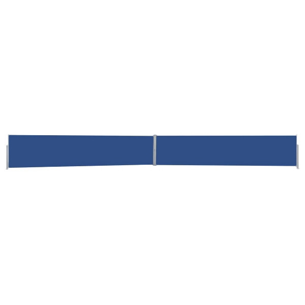 vidaXL Ausziehbare Seitenmarkise 140x1200 cm Blau, 313391