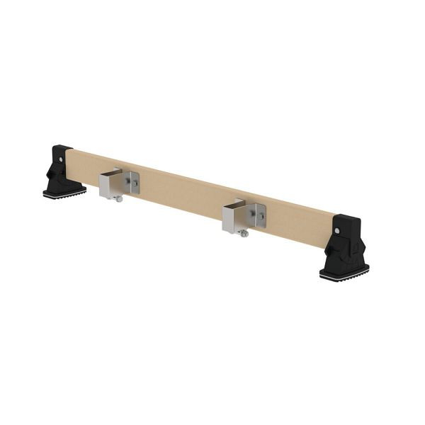 Munk Günzburger Steigtechnik Nachrüst-Traverse mit nivello 0,93 m für Holzanlegeleiter mit Holmhöhe 70 mm, 30389