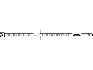 ART 82517 Kabelbinder Q-tie PA66W schwarz 7,7 x 420 VE=S (100 Stück)
