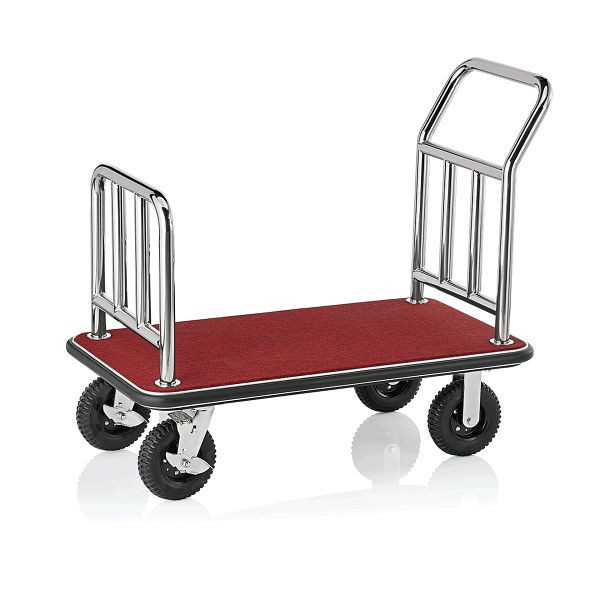 WAS Gepäckwagen, 110 x 62 x 94 cm, silberfarben, Edelstahl, 4425002