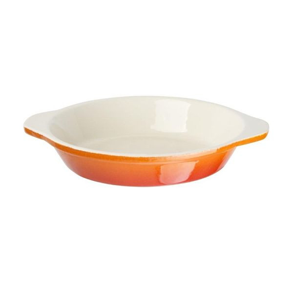 Vogue runde Auflaufform Gusseisen orange, hochwertiges Gusseisen, GH316