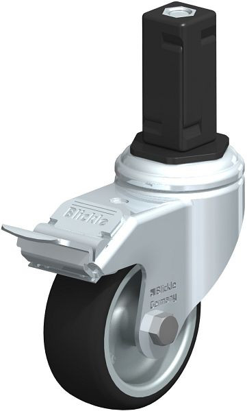 Blickle LKRA-PATH 80G-11-FI-EV14 Apparate-Lenkrolle mit Expander & Feststeller, Thermoplastisches Polyurethan, Grau, 848689