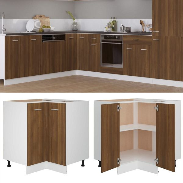 vidaXL Küchenschrank Braun Eichen-Optik 75,5x75,5x81,5cm Holzwerkstoff, 815584