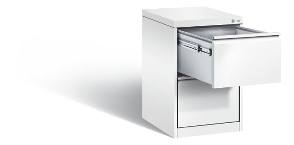 C+P Hängeregistraturschrank Acurado, H733xB433xT590mm, Farbe: Verkehrsweiß, Griffleiste, 12412-311 S10069