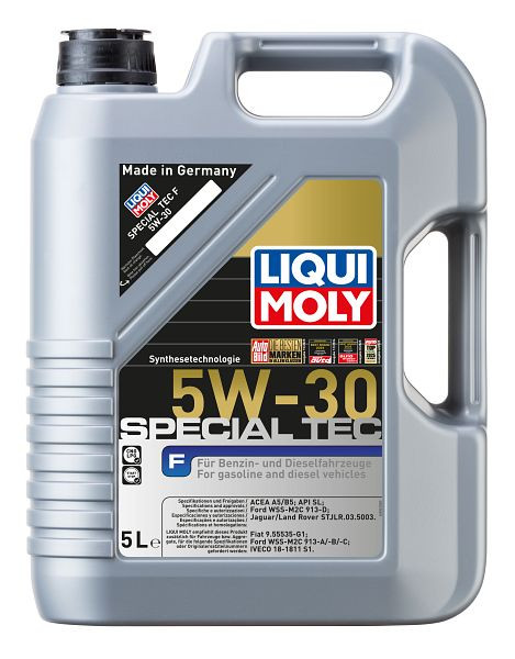 LIQUI MOLY Motoröl Special Tec F 5W-30, Kanister Kunststoff, VE: 5 Liter, 3853