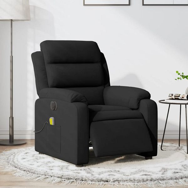 vidaXL Massagesessel Elektrisch Schwarz Samt, 3205087, 8721012175754